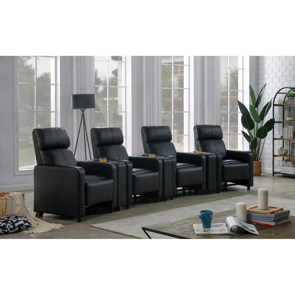Coaster Furniture Toohey Leatherette Reclining Home Theater Seating 600181/600182/600181/600182/600181/600182/600181 IMAGE 1