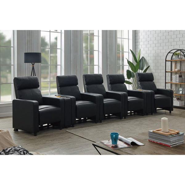 Coaster Furniture Toohey Leatherette Reclining Home Theater Seating 600181/600182/600181/600181/600181/600182/600181 IMAGE 1