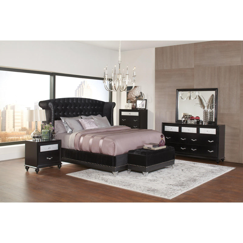 Coaster Furniture Barzini 300643KE 6 pc King Upholstered Bedroom Set IMAGE 1