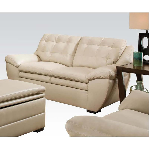 Acme Furniture Devyn Stationary Bonded Leather Loveseat 51016 IMAGE 1