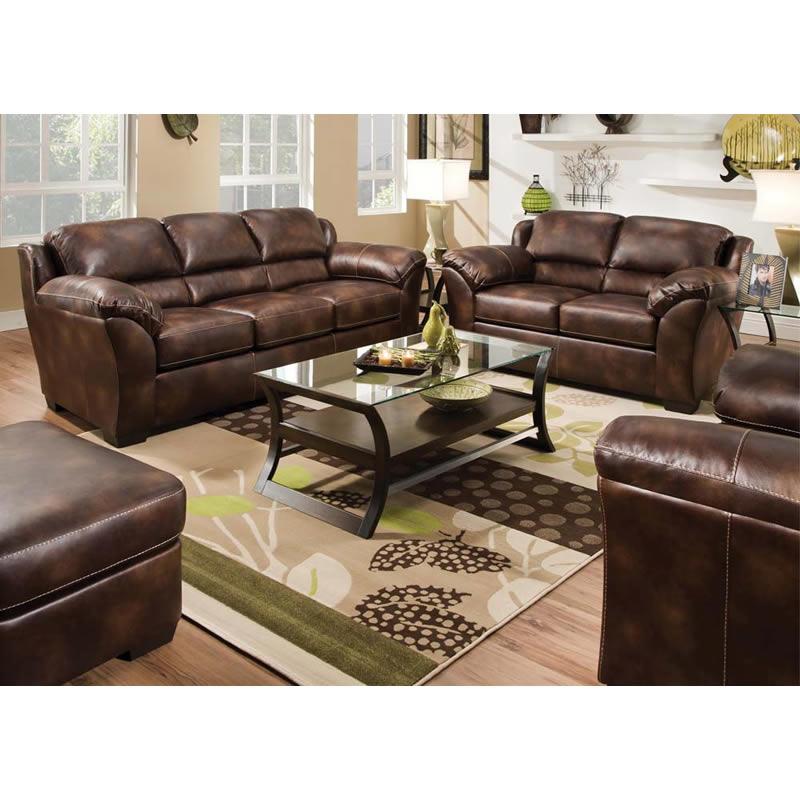 Acme Furniture Dax Stationary Bonded Leather Loveseat 50606 IMAGE 2