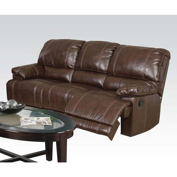 Acme Furniture Daishiro Reclining Bonded Leather Match Sofa 50745 IMAGE 1