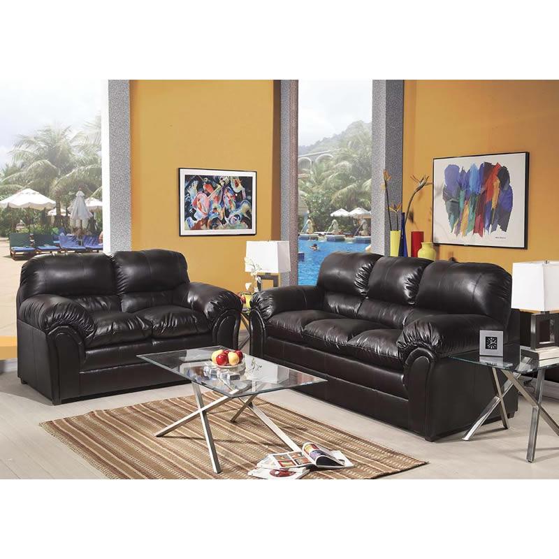 Acme Furniture Xandra Stationary Bonded Leather Loveseat 50421 IMAGE 2