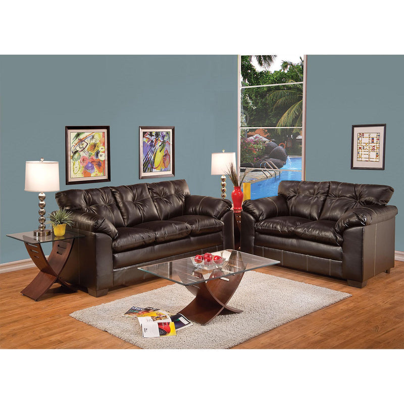 Acme Furniture Hayley Stationary Bonded Leather Sofa 50355 IMAGE 3