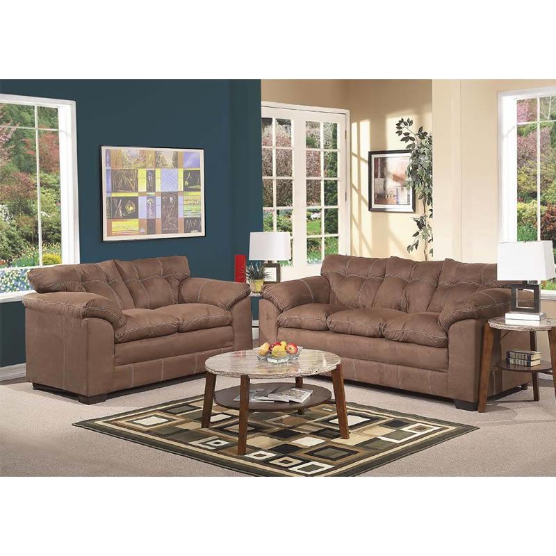 Acme Furniture Lucille Stationary Fabric Loveseat 50366 IMAGE 2