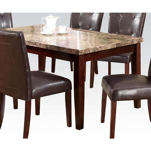 Acme Furniture Granada Dining Table with Marble Top 17042 IMAGE 1
