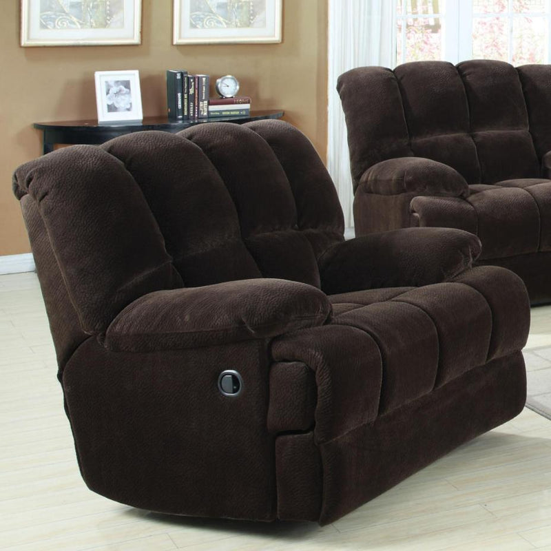 Acme Furniture Ahearn Rocker Fabric Recliner 50477 IMAGE 1