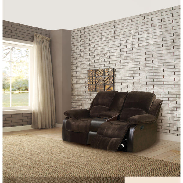 Acme Furniture Masaccio Glider Reclining Fabric Loveseat 50473 IMAGE 1