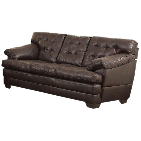 Acme Furniture Nigel Stationary Leather Match Sofa 50820 IMAGE 1