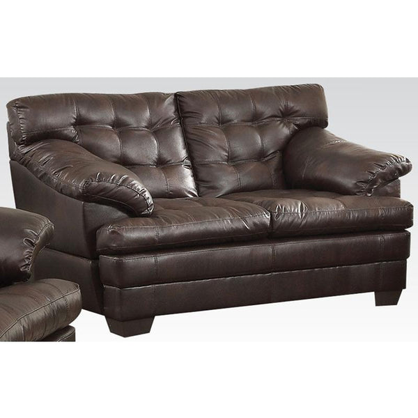 Acme Furniture Nigel Stationary Leather Match Loveseat 50821 IMAGE 1