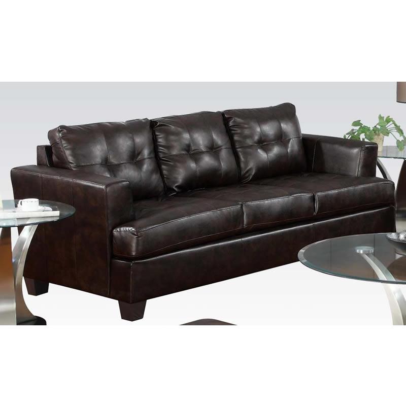 Acme Furniture Platinum Brown Stationary Sofa 15070B IMAGE 1