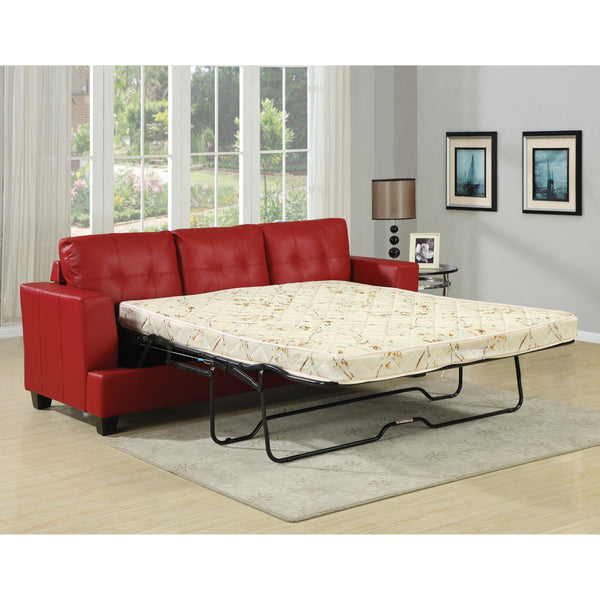 Acme Furniture Platinum Bonded Leather Queen Sleeper 15063 IMAGE 1
