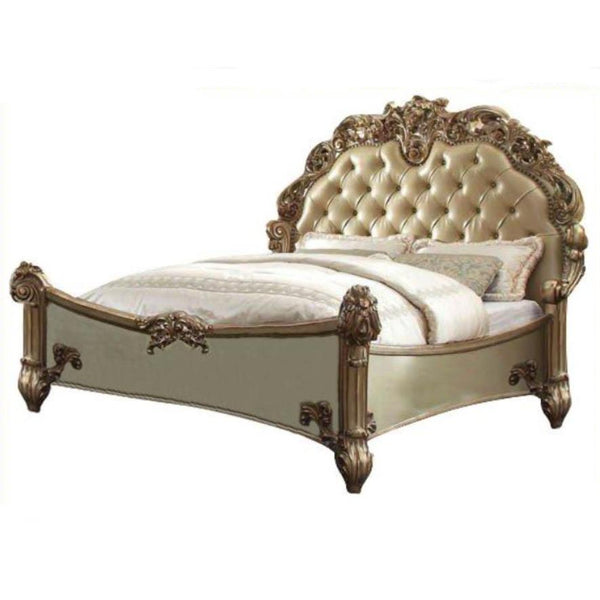Acme Furniture Vendome Queen Upholstered Panel Bed 23000Q IMAGE 1