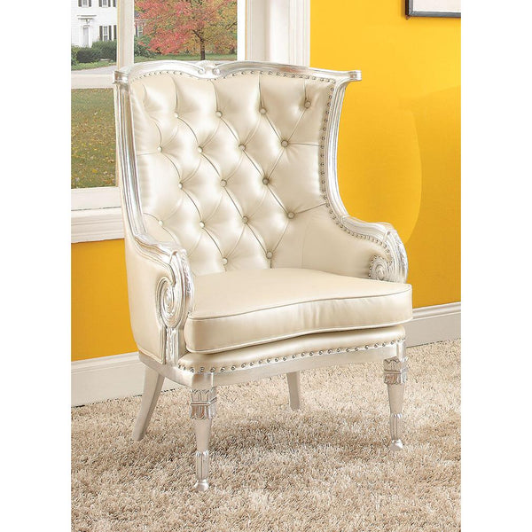 Acme Furniture Pawnee Stationary Polyurethane Accent Chair 59122 IMAGE 1