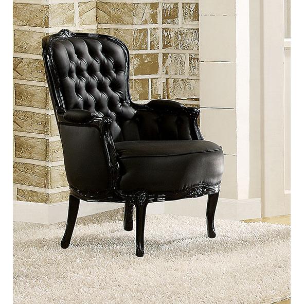 Acme Furniture Cain Stationary Polyurethane Accent Chair 59148 IMAGE 1