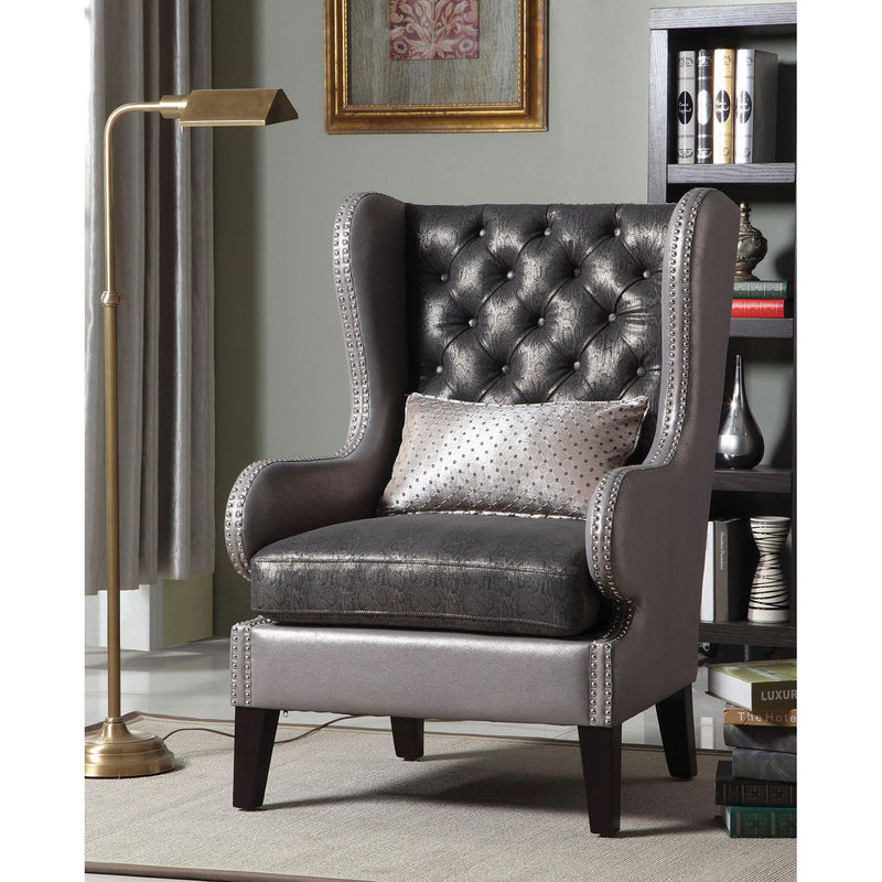 Acme Furniture Fenton Stationary Polyurethane Accent Chair 96208 IMAGE 1