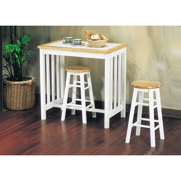 Acme Furniture Metro 3 pc Counter Height Dinette 02140NW IMAGE 1