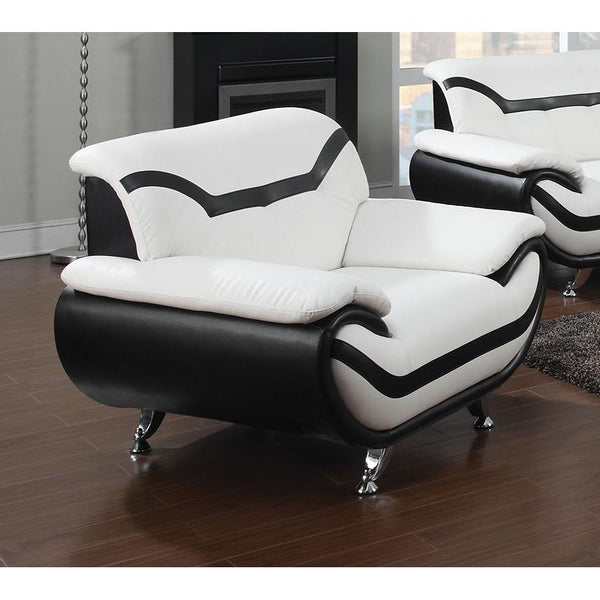 Acme Furniture Rozene Stationary Bonded Leather Chair 51157 IMAGE 1
