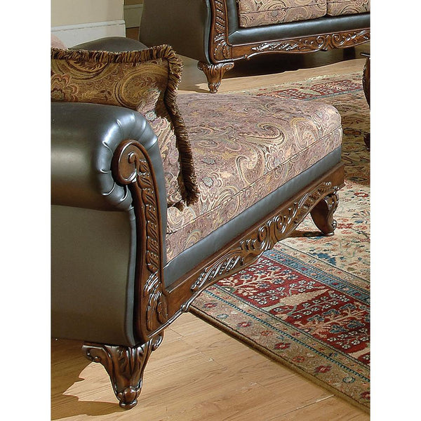 Acme Furniture Fairfax Polyurethane Chaise 50337 IMAGE 1
