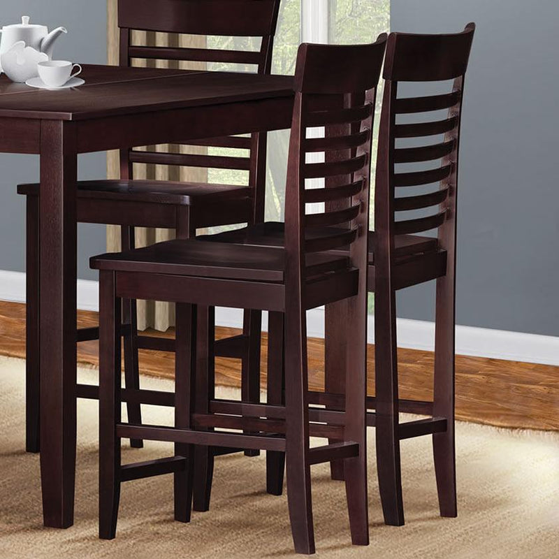 Acme Furniture Ebony Counter Height Dining Chair 70036 IMAGE 1