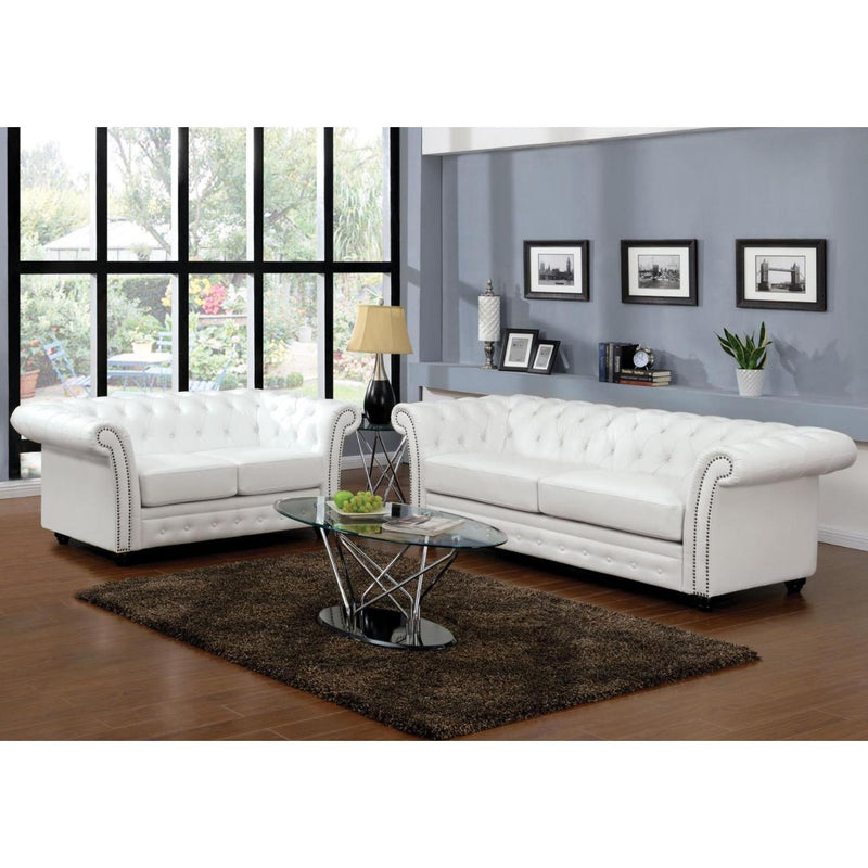 Acme Furniture Camden Stationary Bonded Leather Sofa 50165 IMAGE 2