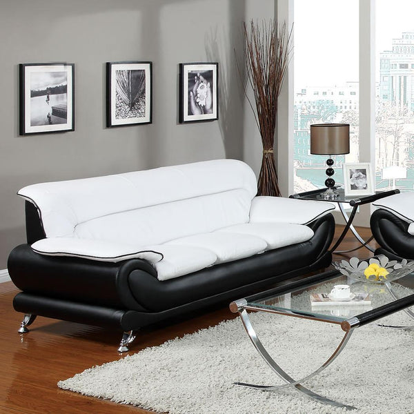 Acme Furniture Orel Stationary Bonded Leather Sofa 50455 IMAGE 1