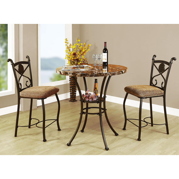 Acme Furniture Kleef 3 pc Counter Height Dinette 70560 IMAGE 1
