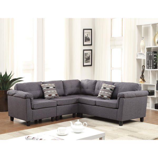 Acme Furniture Cleavon Fabric 4 pc Sectional 51550 IMAGE 1