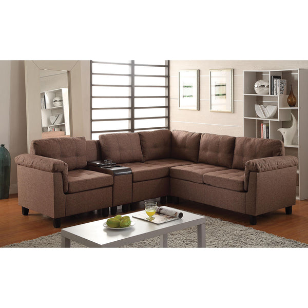 Acme Furniture Cleavon Fabric Sectional 51530 IMAGE 1