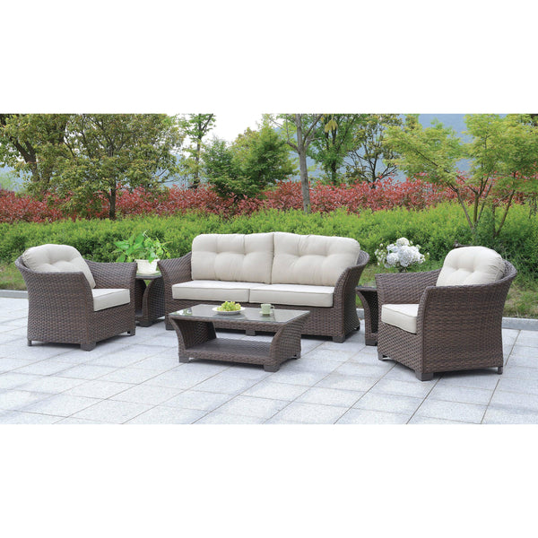 Furniture of America Outdoor Seating Sets CM-OS1829BR-SET IMAGE 1