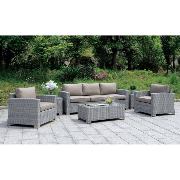 Furniture of America Outdoor Seating Sets CM-OS1842GY-SET IMAGE 1