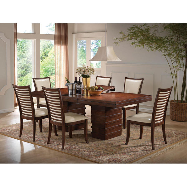 Acme Furniture Pacifica Dining Table with Pedestal Base 70020 IMAGE 1
