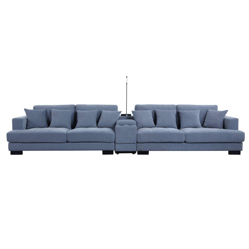 Acme Furniture Qiana Fabric 3 pc Sectional 55235 IMAGE 1