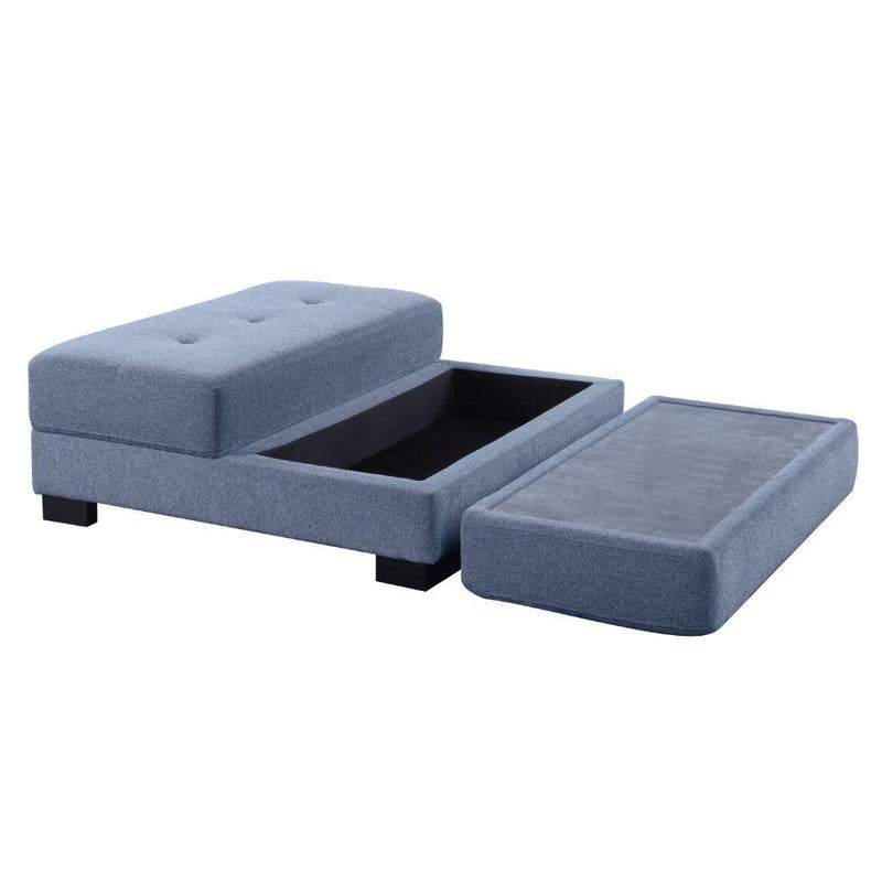 Acme Furniture Qiana Fabric 3 pc Sectional 55235 IMAGE 9
