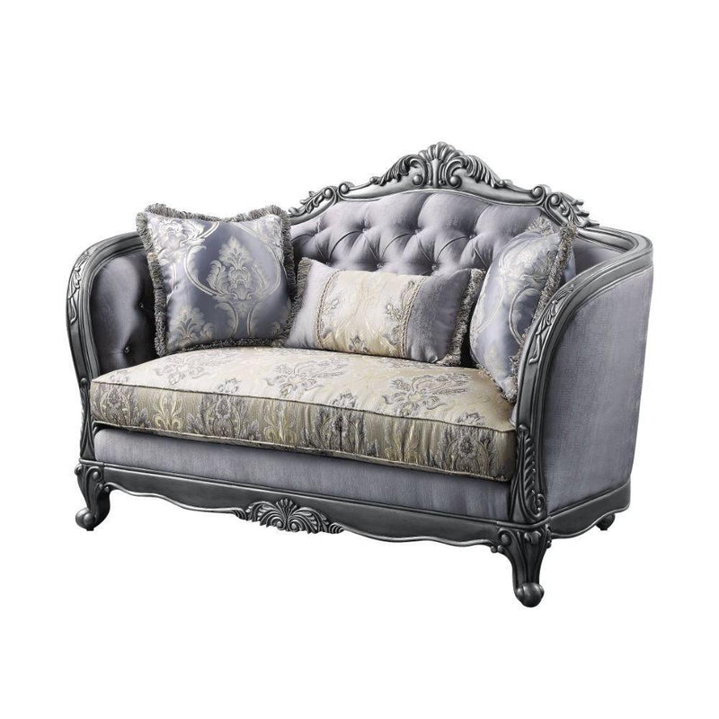 Acme Furniture Ariadne Stationary Fabric Loveseat 55346 IMAGE 2