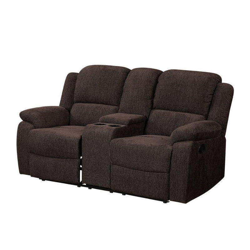 Acme Furniture Madden Reclining Fabric Loveseat 55446 IMAGE 2