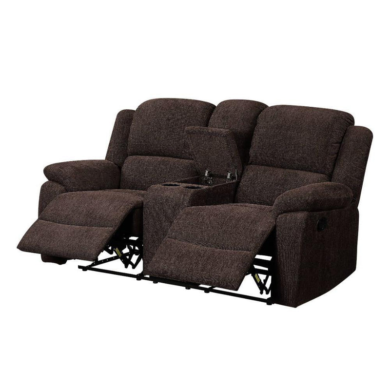 Acme Furniture Madden Reclining Fabric Loveseat 55446 IMAGE 3