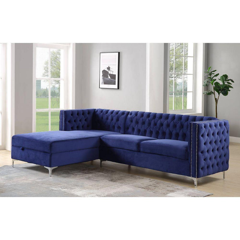 Acme Furniture Sullivan Fabric 2 pc Sectional 55490 IMAGE 7