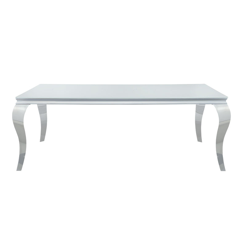 Coaster Furniture Carone Dining Table with Glass Top 115081 IMAGE 2