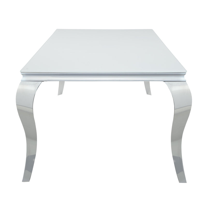 Coaster Furniture Carone Dining Table with Glass Top 115081 IMAGE 3