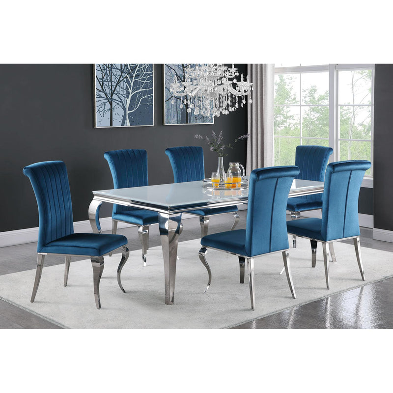 Coaster Furniture Carone Dining Table with Glass Top 115081 IMAGE 4