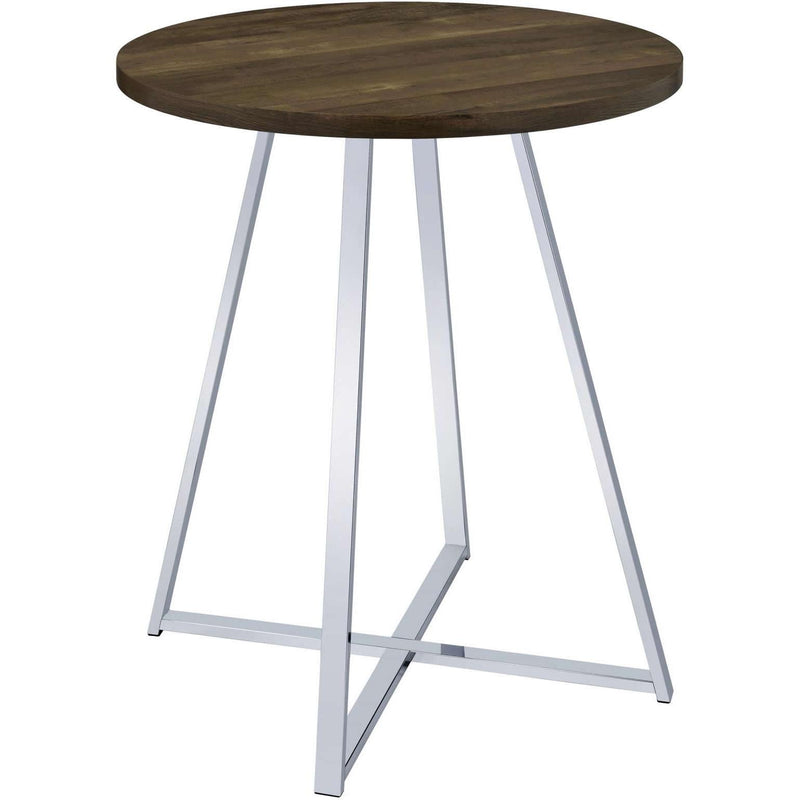 Coaster Furniture Round Pub Height Dining Table with Pedestal Base 183516 IMAGE 1